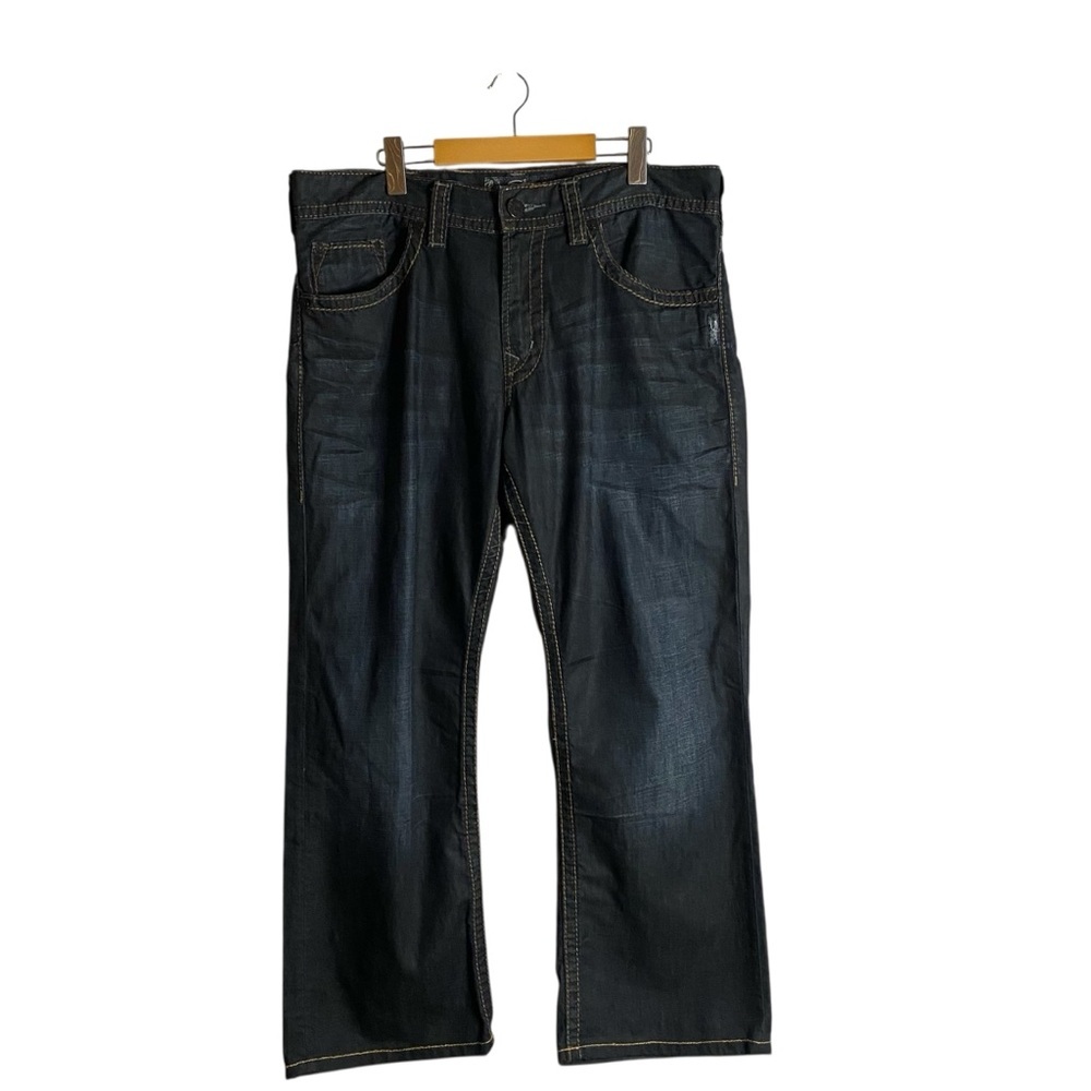 Silver Jeans Men's Dark Indigo Gordie Worker Straight Leg Denim